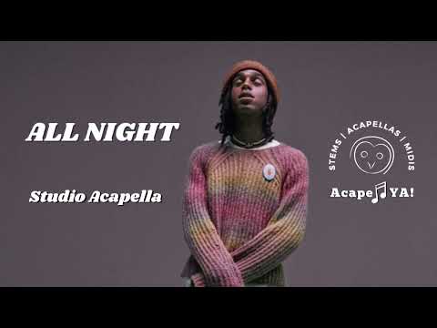 Bakar - All Night (Studio Acapella)