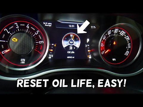 HOW TO RESET OIL LIGHT LIFE ON DODGE CHALLENGER 2014 2015 2016 2017 2018 2019 2020 2021 2022 2023 20