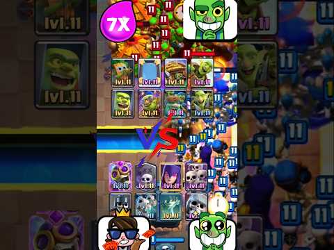 goblins vs Skeletons 👺⚔️💀#clashroyale