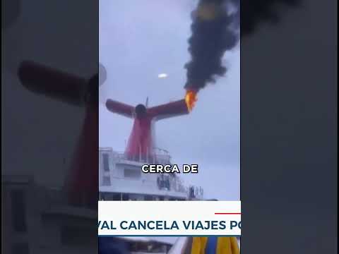 Crucero Carnival cancela viajes por incendios en sus barcos #cruceros #incendio #viajes