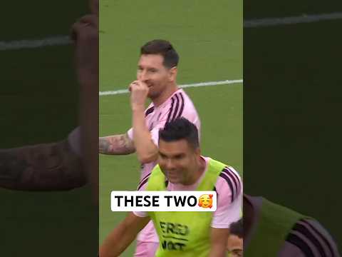 Casemiro and Messi having so much fun🤝