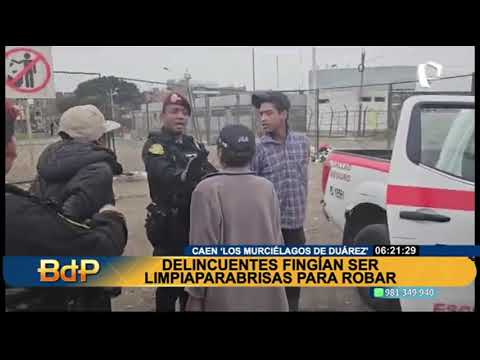 Carmen de la Legua: caen falsos limpiaparabrisas que vendían droga