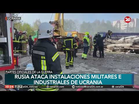 Rusia ataca instalaciones militares e industriales de Ucrania