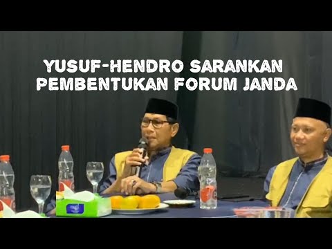 Yusuf-Hendro Sarankan Pembentukan Forum Janda