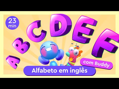 Aprender o alfabeto em inglês com Buddy | Letras A, B, C, D, E, F | Buddy.ai | Inglês para crianças