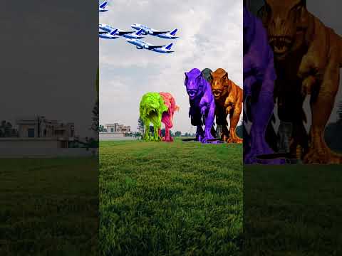 Big dinosaur Chase t-rex chasing part247-#shorts #youtube #dinosaur #jurassicworld