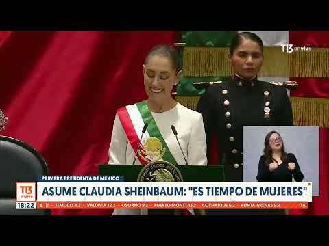 Asume la primera presidenta de México, Claudia Sheinbaum: Es tiempo de mujeres