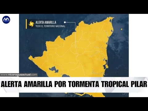 Nicaragua declara alerta amarilla por tormenta tropical pilar que podría convertirse en huracán