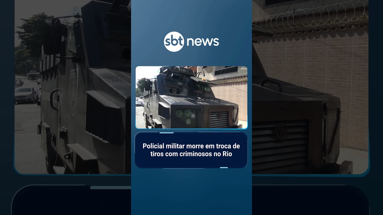 Policial militar morre em troca de tiros com criminosos no Rio | #SBTBrasil