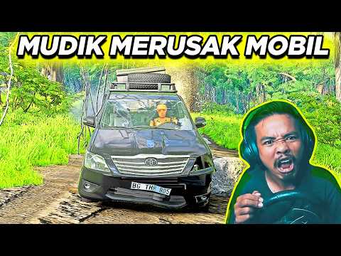 Salah Pilih Jalan Saat Mudik! Kijang Innova Diesel Turbo Hantam Batu Besar | BeamNG.drive