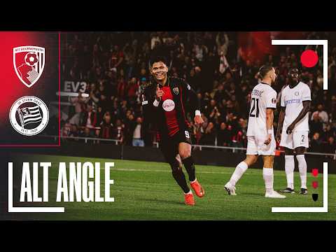 INCREDIBLE Evanilson header from pitchside in memorable victory in Europe | Alt Angle