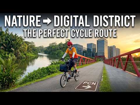 From Nature to Ponggol Digital District Skyline | The Perfect PCN Cycle Route