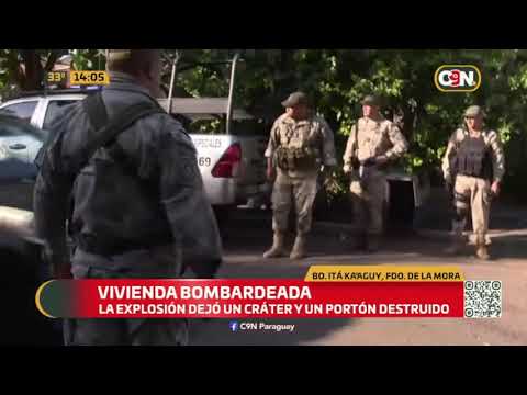 Vivienda fue atacada con una bomba en Fernando de la Mora