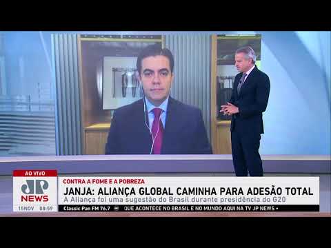 Aliança Global contra a Fome caminha para adesão total, diz Janja; Vilela comenta