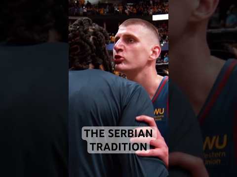 Nikola Jokic & DeAndre Jordan’s postgame ritual: The Serbian Tradition 💋 | #Shorts