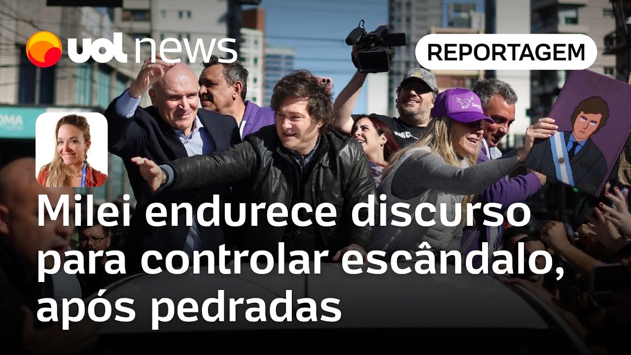 Milei endurece discurso e contra ataca oposição em tentativa de controlar escândalo após pedradas