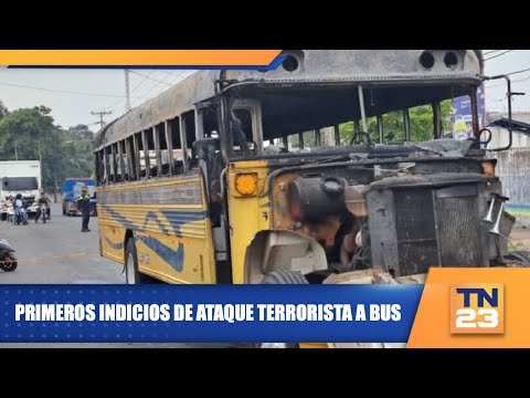 Primeros indicios de ataque terrorista a bus