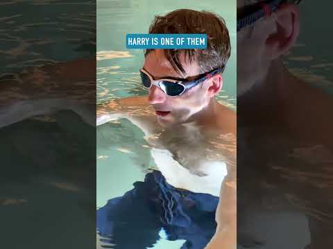 56% of the world's population cannot swim, Harry is one of them. Follow his swim journey! 🏊
