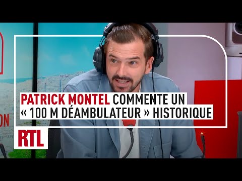 Patrick Montel commente un 100 m déambulateur historique