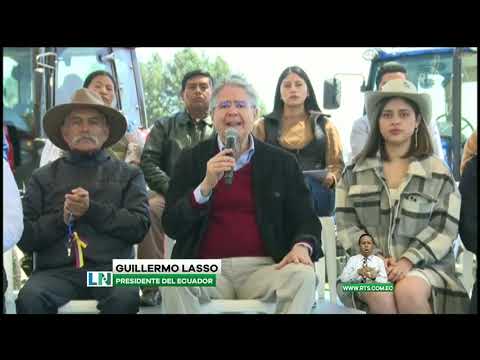 Guillermo Lasso entrega títulos de propiedad en el cantón Mejía