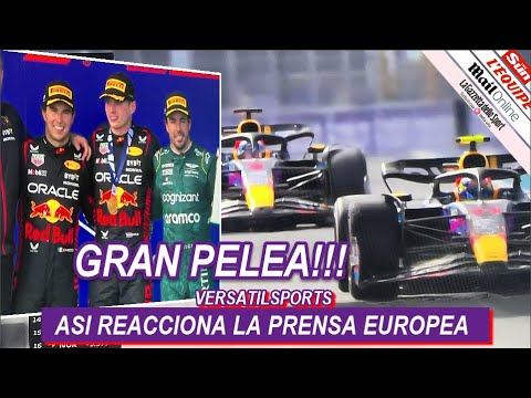 ASI REACCIONA PRENSA EUROPEA a SEGUNDO PUESTO y PELEA de CHECO PEREZ con VERSTAPPEN GP MIAMI F1