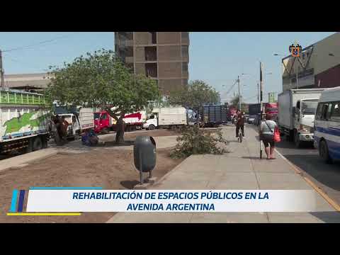 Rehabilitación de espacios verdes en el óvalo Ramón Cárcamo