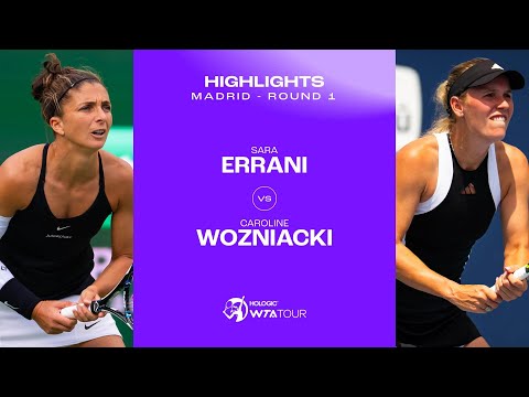 Sara Errani vs. Caroline Wozniacki | 2024 Madrid Round 1 | WTA Match Highlights