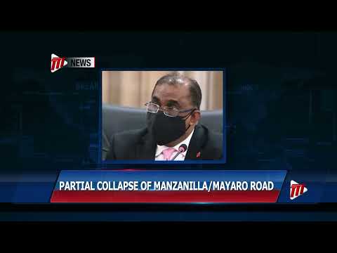 Partial Collapse Of Manzanilla/Mayaro Road