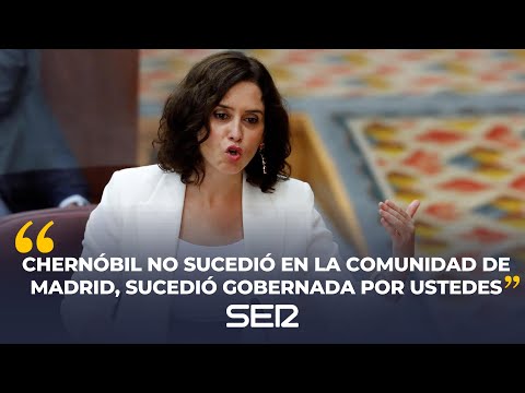 Chernóbil entra en la Asamblea de Madrid y provoca un cruce de acusaciones: Sucedió gobernada po...