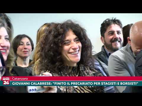 Catanzaro - Giovanni Calabrese: "Finito il precariato per stagisti e borsisti"