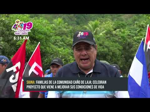 Entregan bonita carretera a comentarios de Caño de Lajas en Siuna - Nicaragua