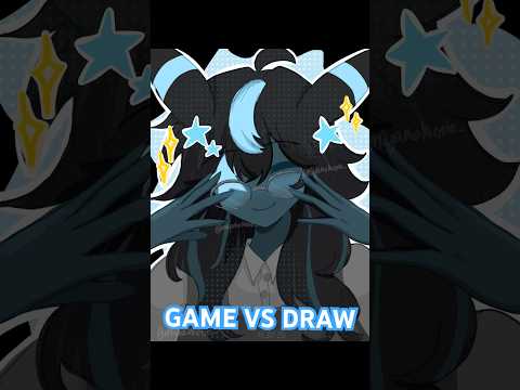 GAME VS. DRAW 🩵 | #shorts #roblox #artist #artwork #art #digitalart #fyp #foryoupage #sketchbook