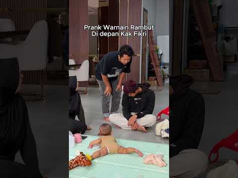 Prank Warnain Rambut di depan kak fikri