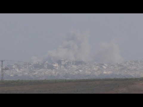 Israeli troops on Gaza border and smoke billows as Gaza City assault begins | AFP