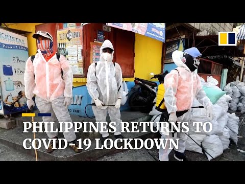 Philippines returns to Covid-19 lockdown as infections soar to record highs