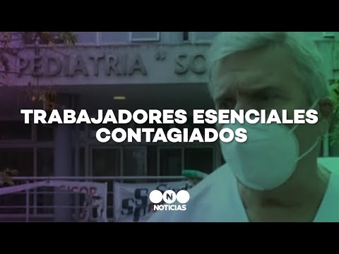 TRABAJADORES ESENCIALES CONTAGIADOS y AISLADOS - Telefe Noticias