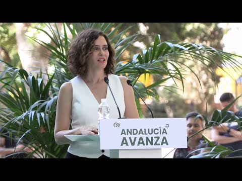 Ayuso (PP) asegura que Andalucía está enseñando a volar a España