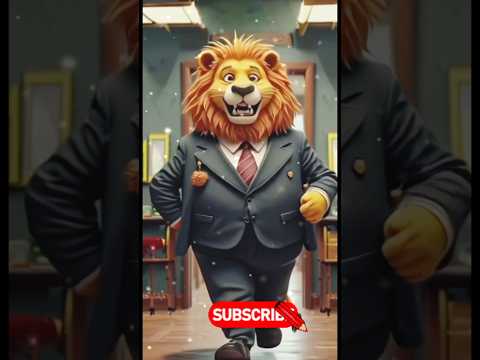 sher ki nokri aur bakri ka interview🐐🦁#shorts #short #viral #pets #funny #cartoon #animals