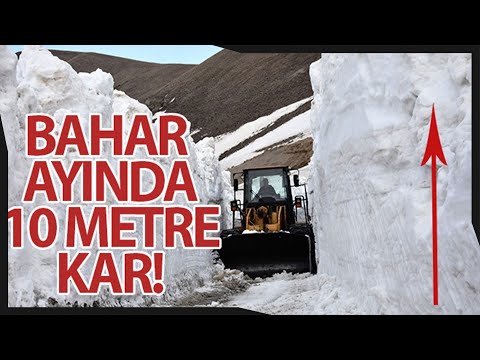 Bahar Ayında Bitlis’te 10 Metrelik Karla Mücadele Çalışmaları
