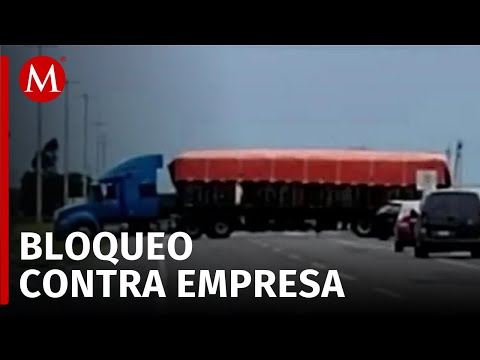 Campesinos cierran nuevamente la carretera federal 140 Perote-Puebla