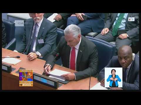 Presidente de Cuba participó en Cumbre sobre Ambición Climática
