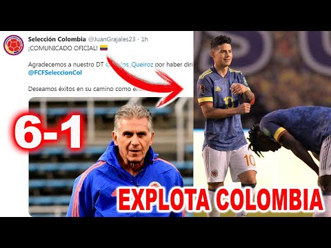 CRISIS EN LA SELECCIÓN COLOMBIA, SE VA CARLOS QUEIROZ LLEGA RUSSO JAMES RODRIGUEZ SE VA