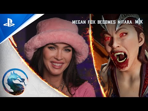 Mortal Kombat 1 - Megan Fox Becomes Nitara Trailer | PS5 Games