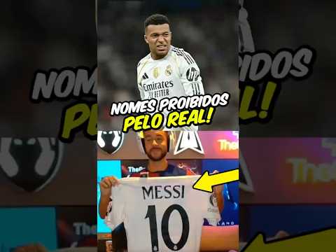 QUAIS SÃO OS NOMES PROIBIDOS NA CAMISA <strong>DO</strong> <strong>REAL</strong> MADRID?😳