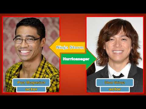 Power Rangers NinjaStorm VS NinpuSentai Hurricaneger(Cast Comparision)|Power RangersvsSuper Sentai!