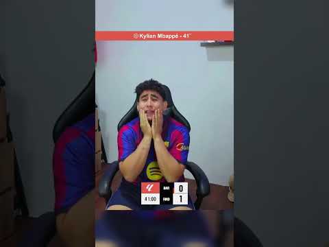 Reacción al gol <strong>del</strong> <strong>Madrid</strong> clásico #shortsviral #fcbarcelona #realmadrid #laliga #parati