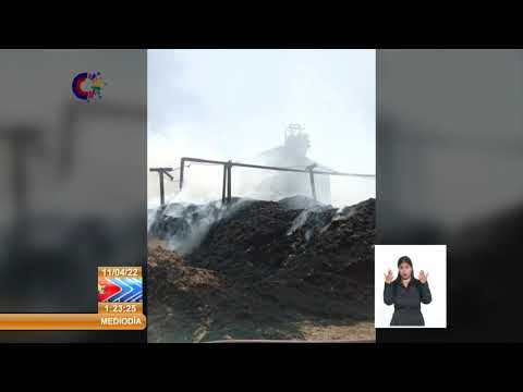 Cuba: Extinguen incendio en central azucarero de Los Arabos