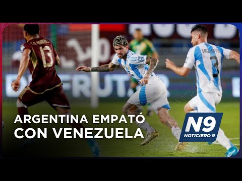 ARGENTINA EMPATÓ CON VENEZUELA - NOTICIERO 9