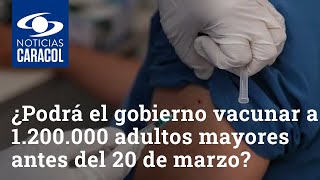 ¿Podrá el gobierno, como prometió, vacunar a 1.200.000 adultos mayores antes del 20 de marzo