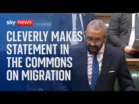 Home Secretary James Cleverly makes statement in The Commons on legal migration